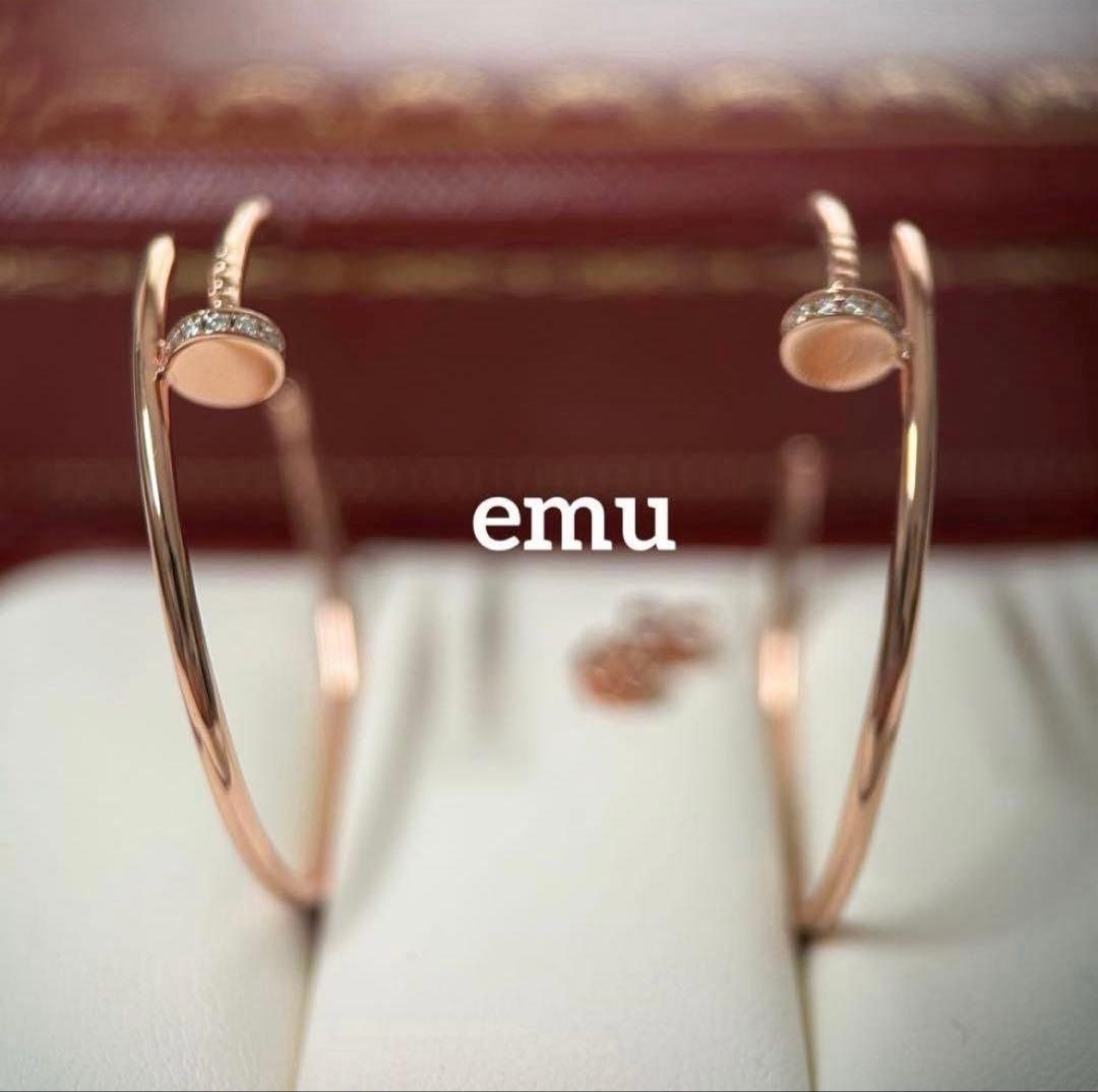 最高級モアサナイト / フープピアス