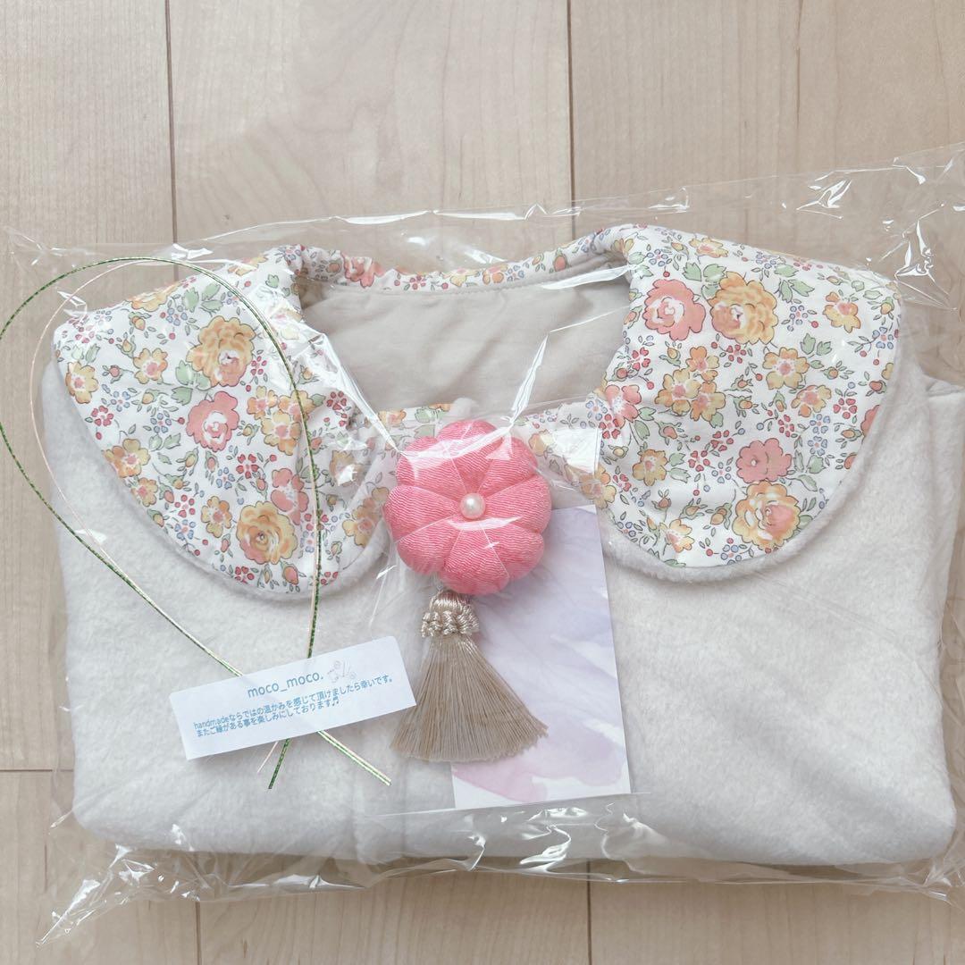 七五三 753 被布ポンチョ　着物 女の子 0〜6歳　もこもこぽわん