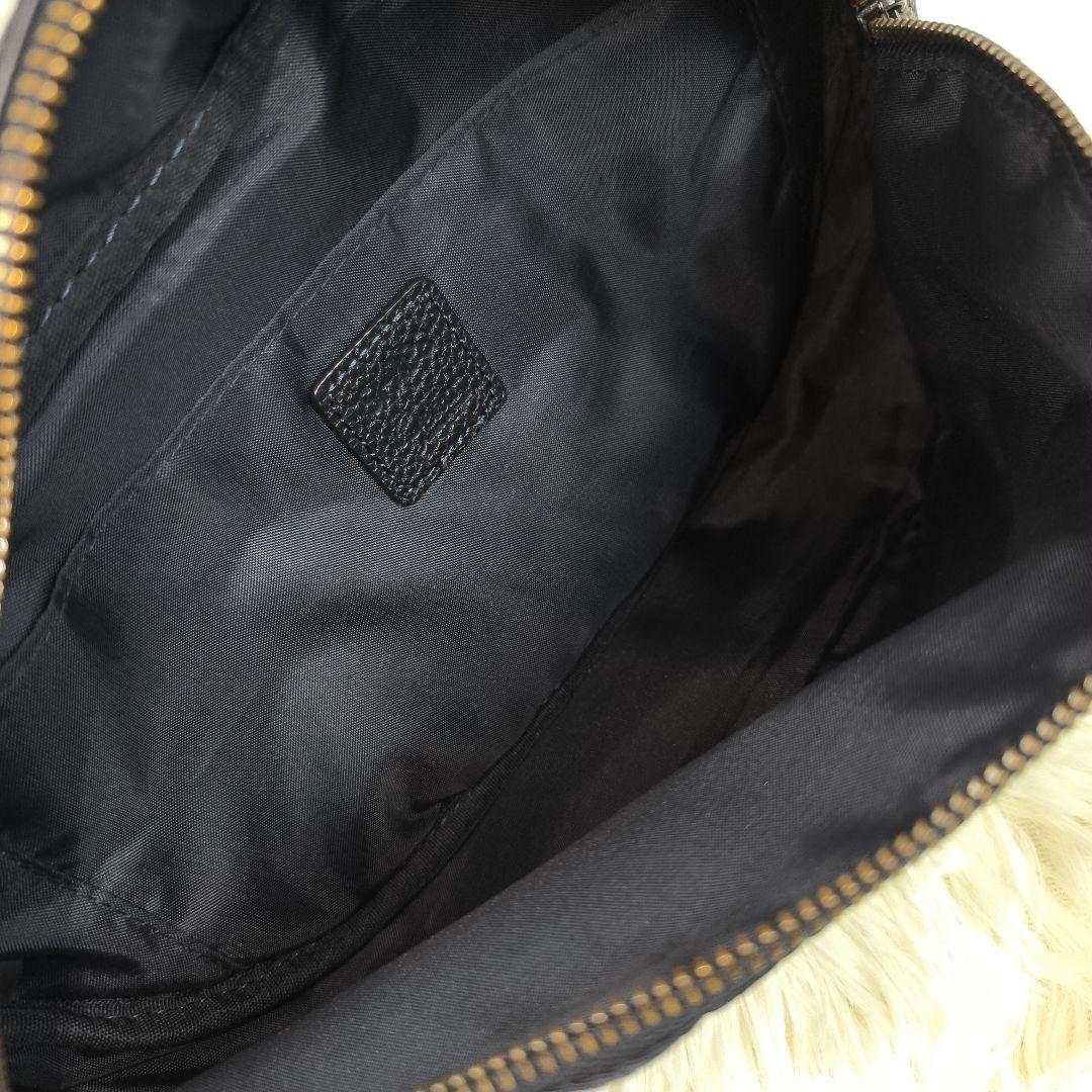 ✨極美品✨ シップス フェティア 別注 ボディバッグ レザー ポリエステル 紺色