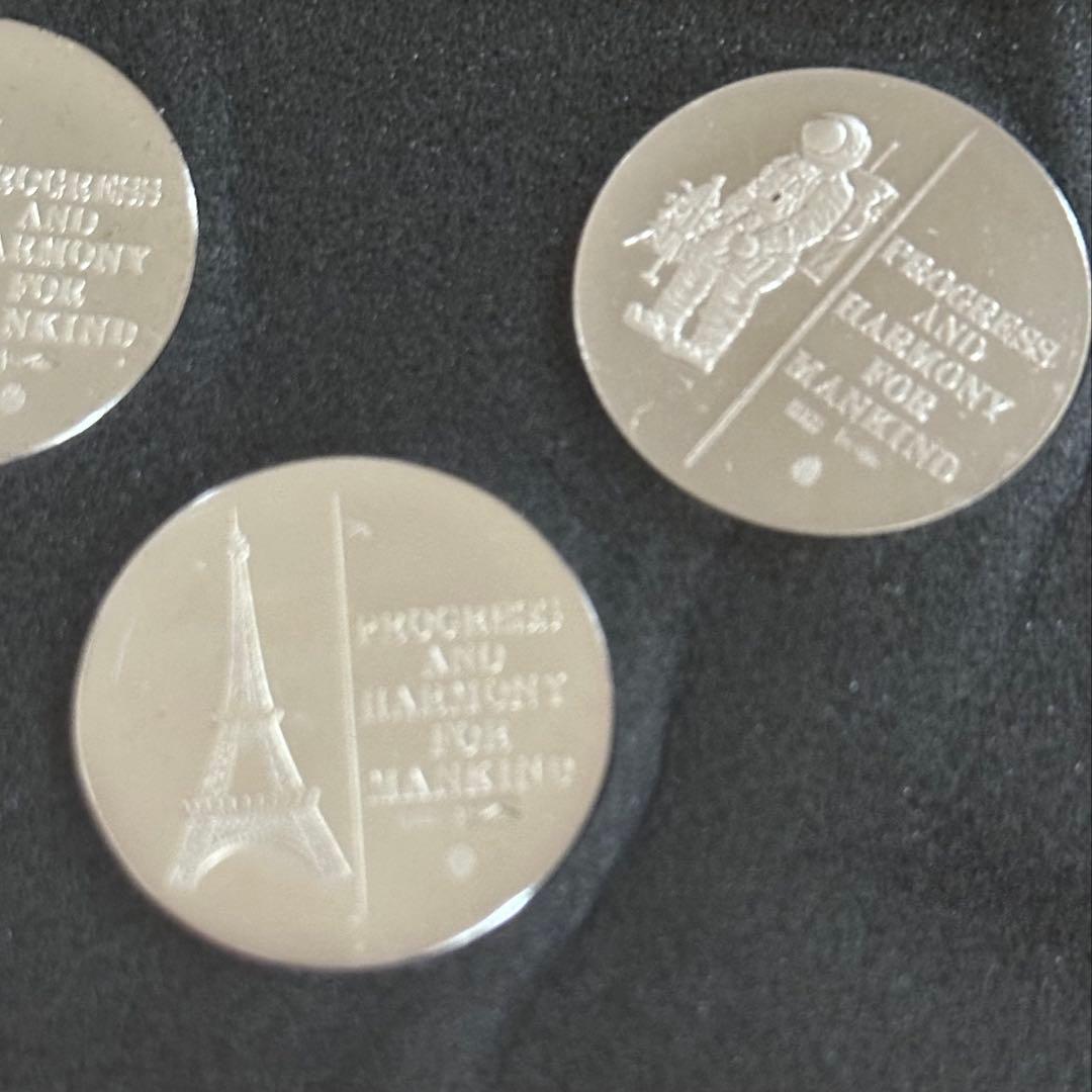 希少☆日本万国博覧会記念パビリオン公認メダルEXPO '70 5枚セット 純銀