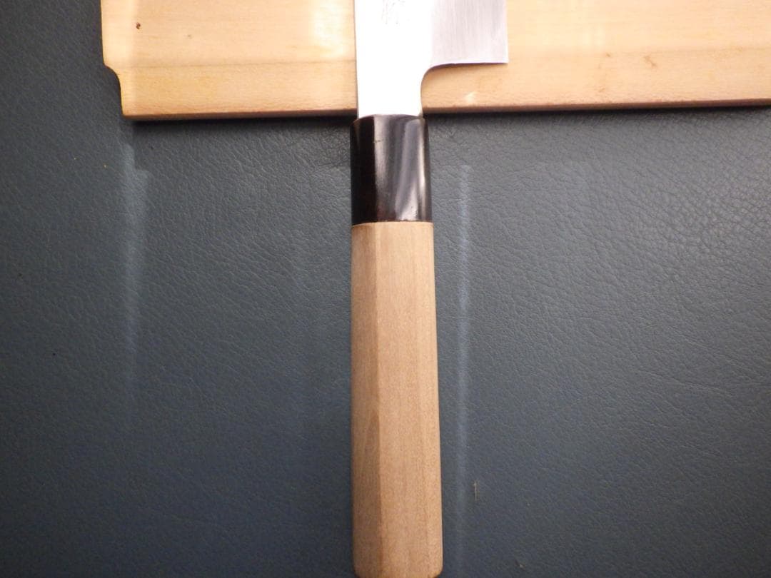 東型薄刃包丁★正義作★本水牛天然木柄★㊨手研ぎ済み・堺打刃物▲記名有▲