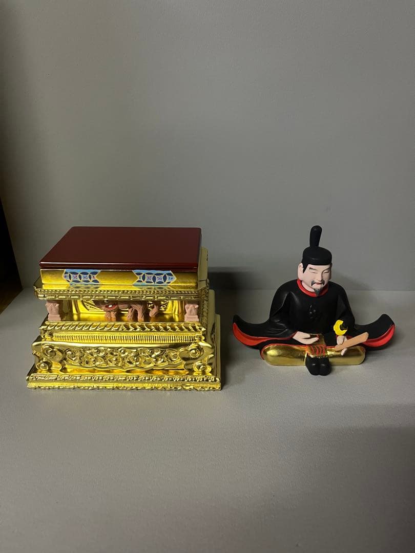 菅原道真公　木彫り　彩色　天神様　学問の神様　21