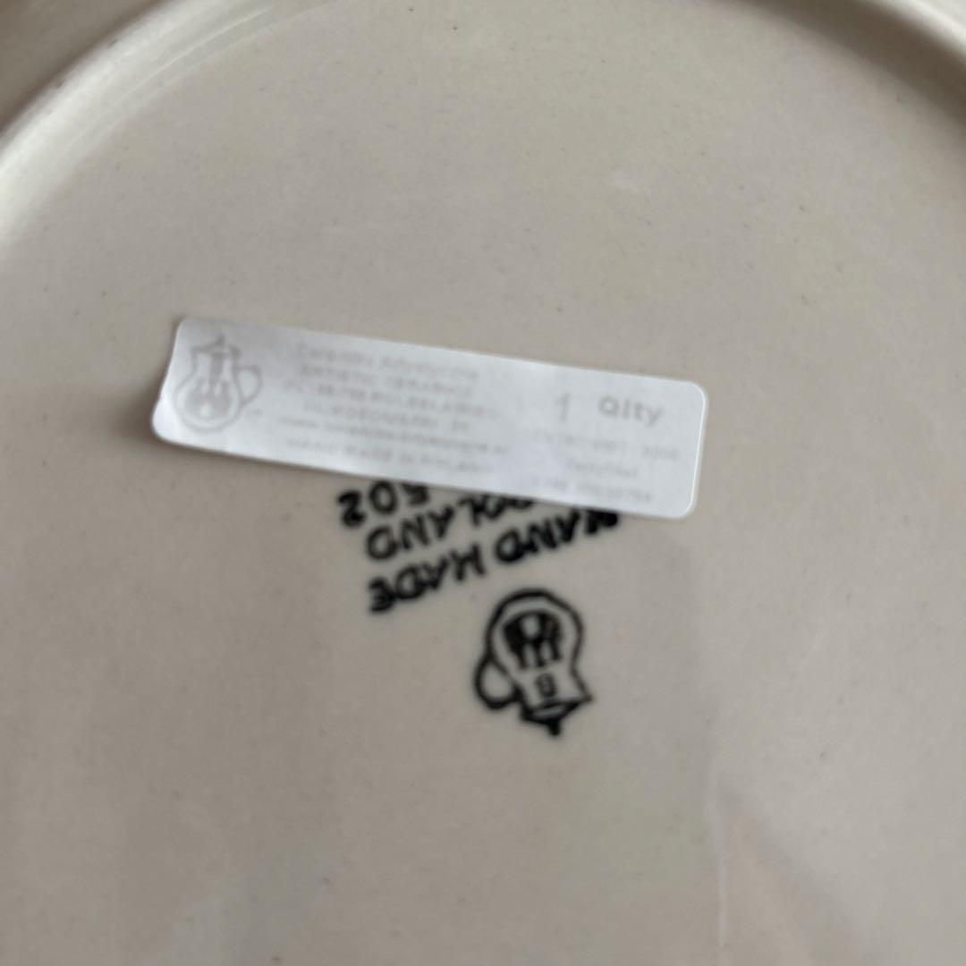 ポーリッシュポタリー　ポーランド食器　ブンツラウカステル　プレート　20センチ