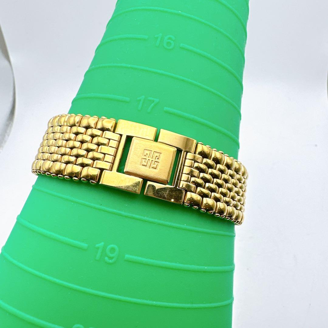 美品 稼動品 GIVENCHY ジバンシィ メンズ腕時計 ゴールド 白文字盤