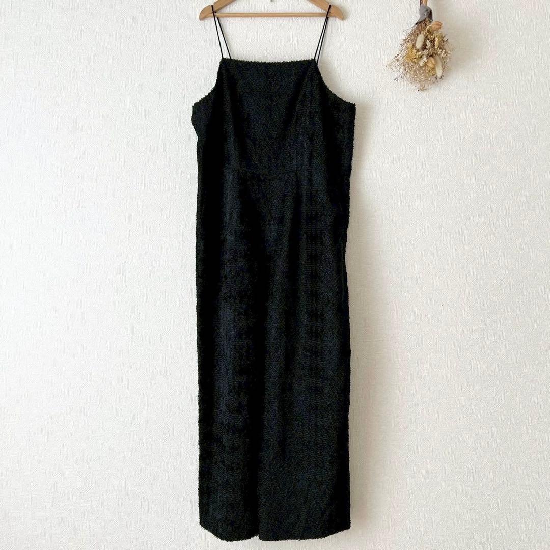 タグ付 定価6.7万 ICB 25SS ダイヤカットジャカードオールインワン 黒