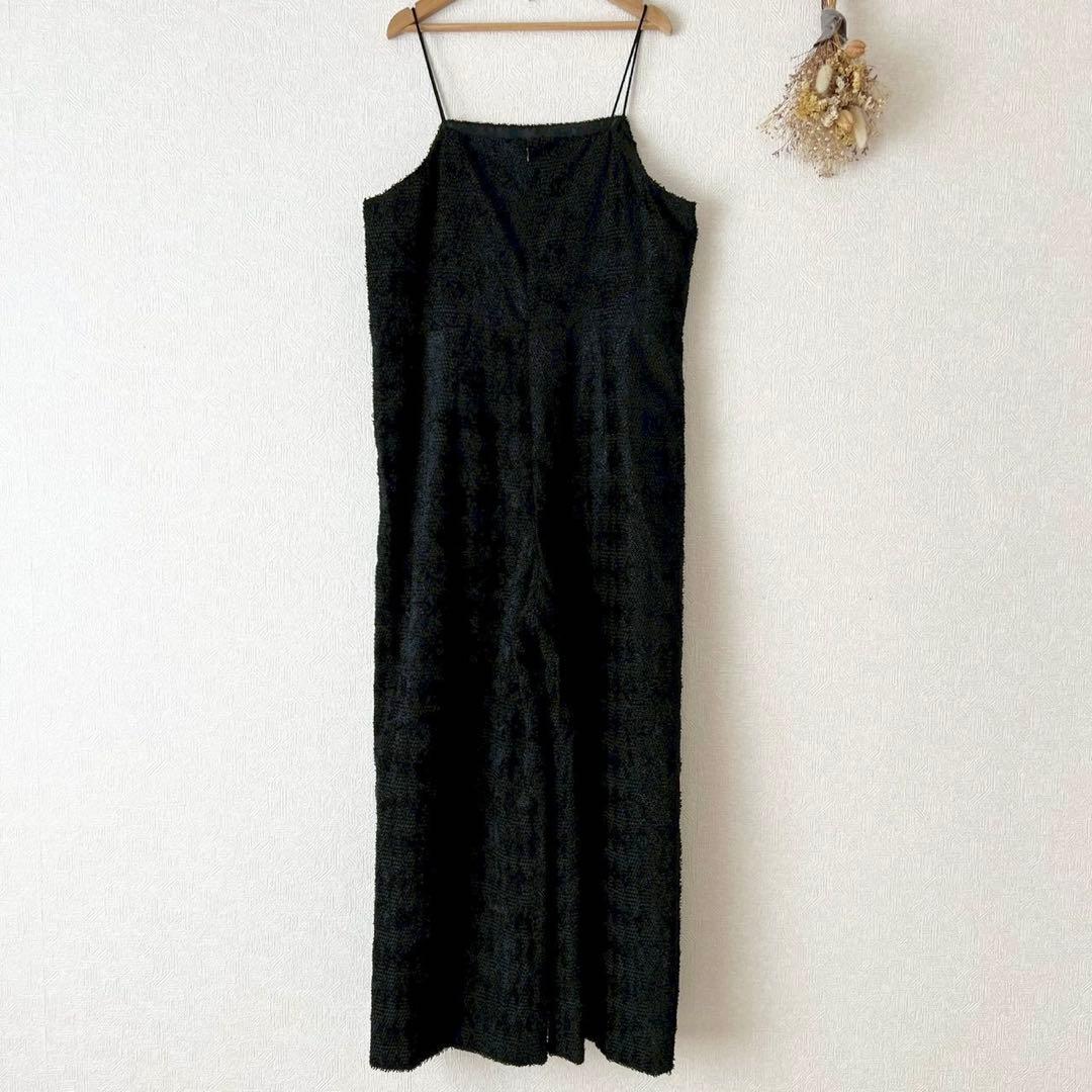 タグ付 定価6.7万 ICB 25SS ダイヤカットジャカードオールインワン 黒