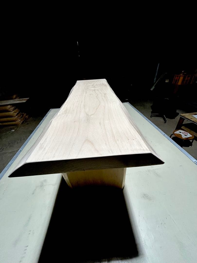 一枚板　イチョウ銀杏ダイニングベンチベンチ　ダイニングテーブルリビング家具長椅子