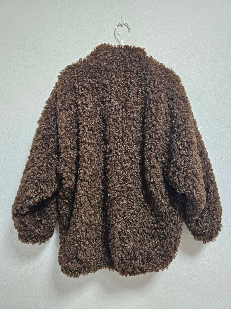 美品＊CLANE CURL FUR SHORT COAT ブラウン サイズ1