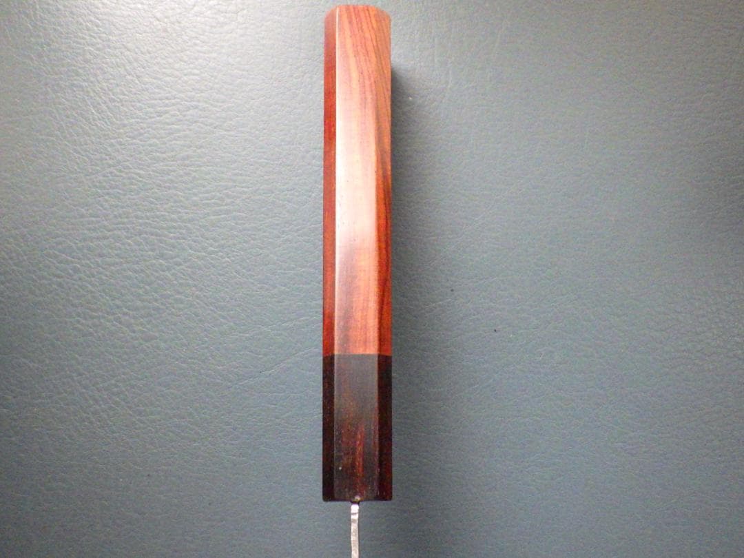 土佐打槌目鍛造★コバルト菜切り包丁★高級紅壇八角柄★