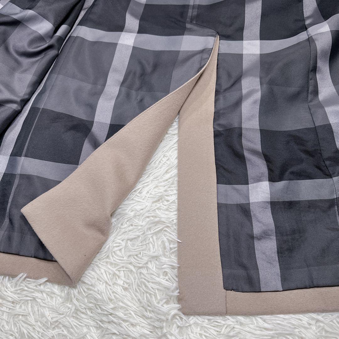 BLACKLABEL CRESTBRIDGEカシミア混チェスターコートLベージュ