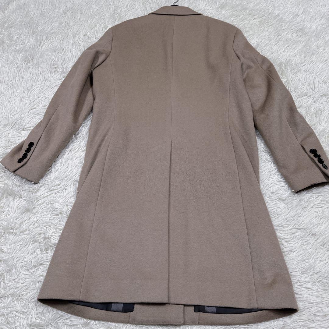 BLACKLABEL CRESTBRIDGEカシミア混チェスターコートLベージュ