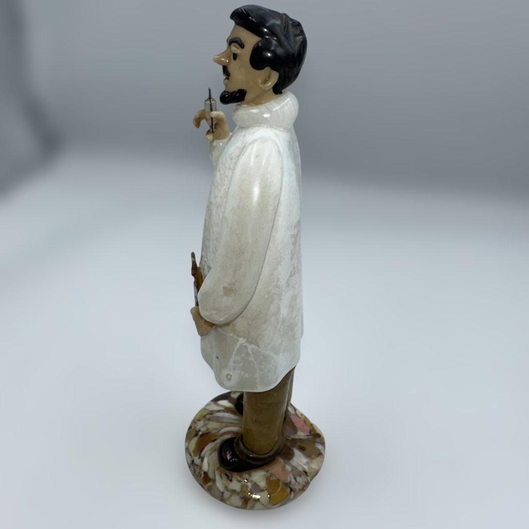 ボヘミアンガラス　ドクター陶器人形　チェコ製　高さ約22㎝