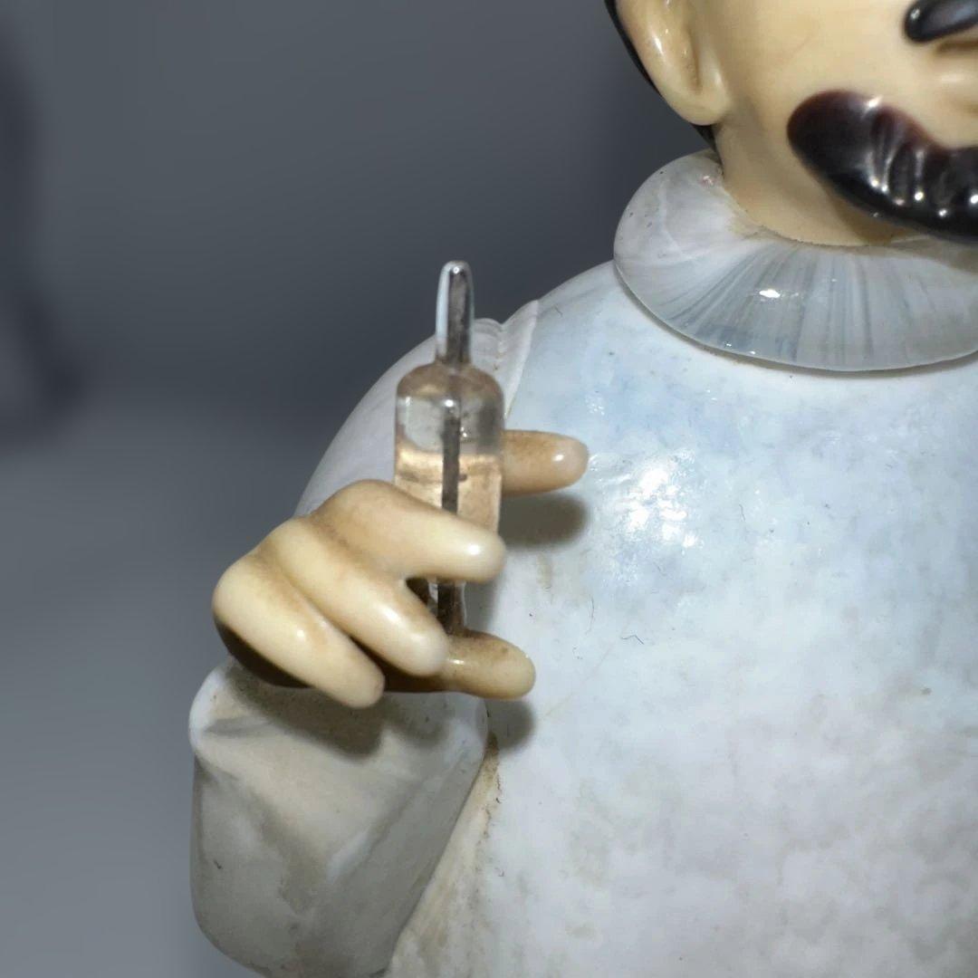 ボヘミアンガラス　ドクター陶器人形　チェコ製　高さ約22㎝