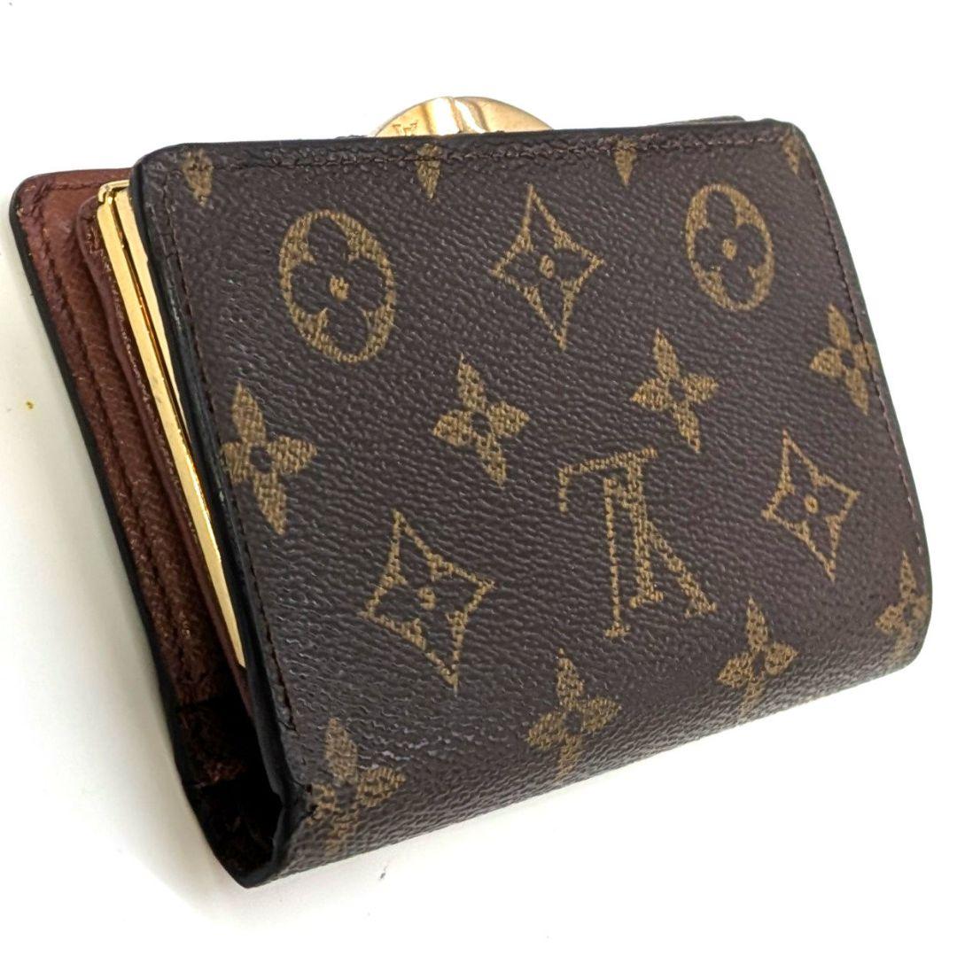 ルイヴィトン モノグラム ビエ ヴィエノワ がま口 折り財布 B33