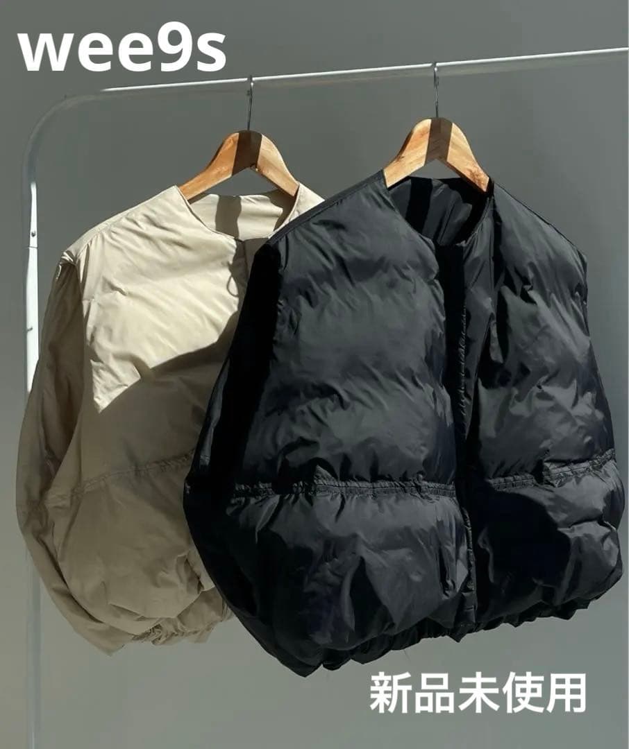 wee9s egg down vest エッグショートダウンベスト　黒　新品