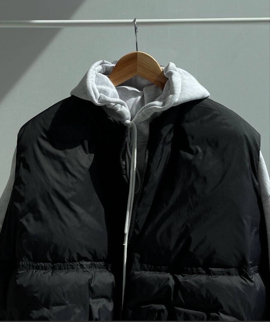 wee9s egg down vest エッグショートダウンベスト　黒　新品