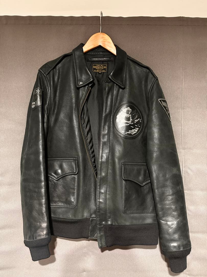 AVIREX TYPE A-2 フライトジャケット ブラック