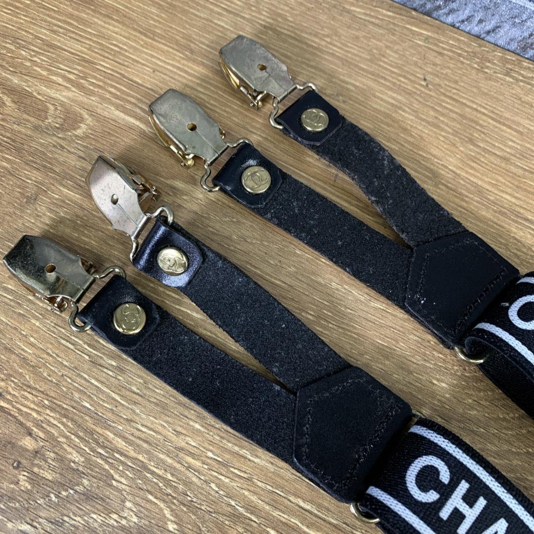 A .　CHANEL　シャネル　サスペンダー　オールドファッション　希少品