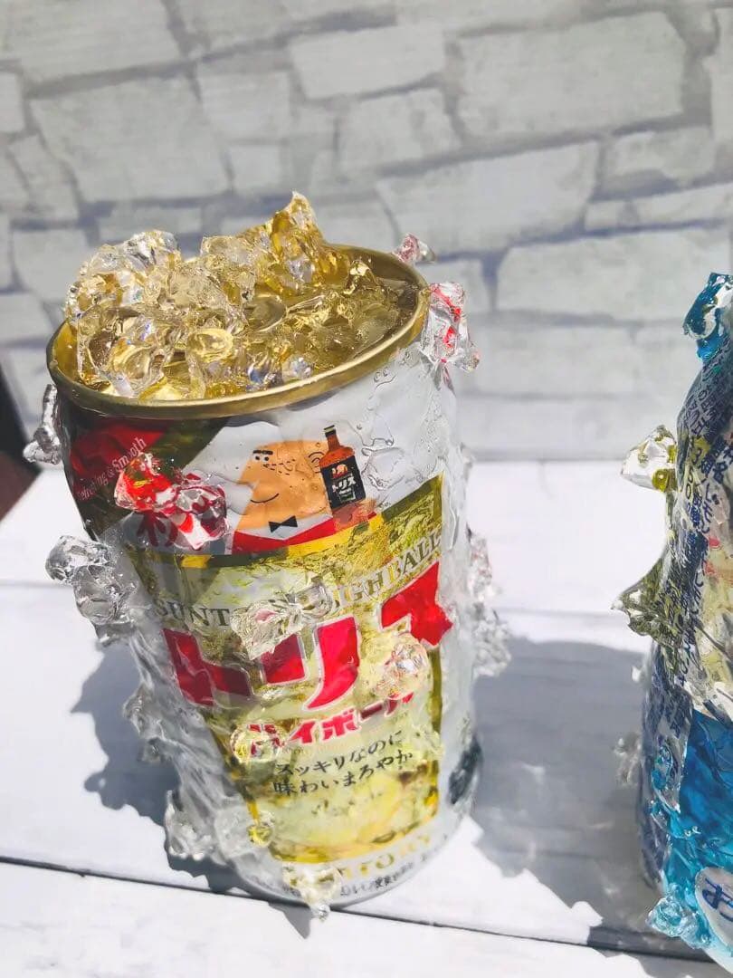 ☆ROZE☆　食品サンプル　氷結缶　持ち上げハイボール