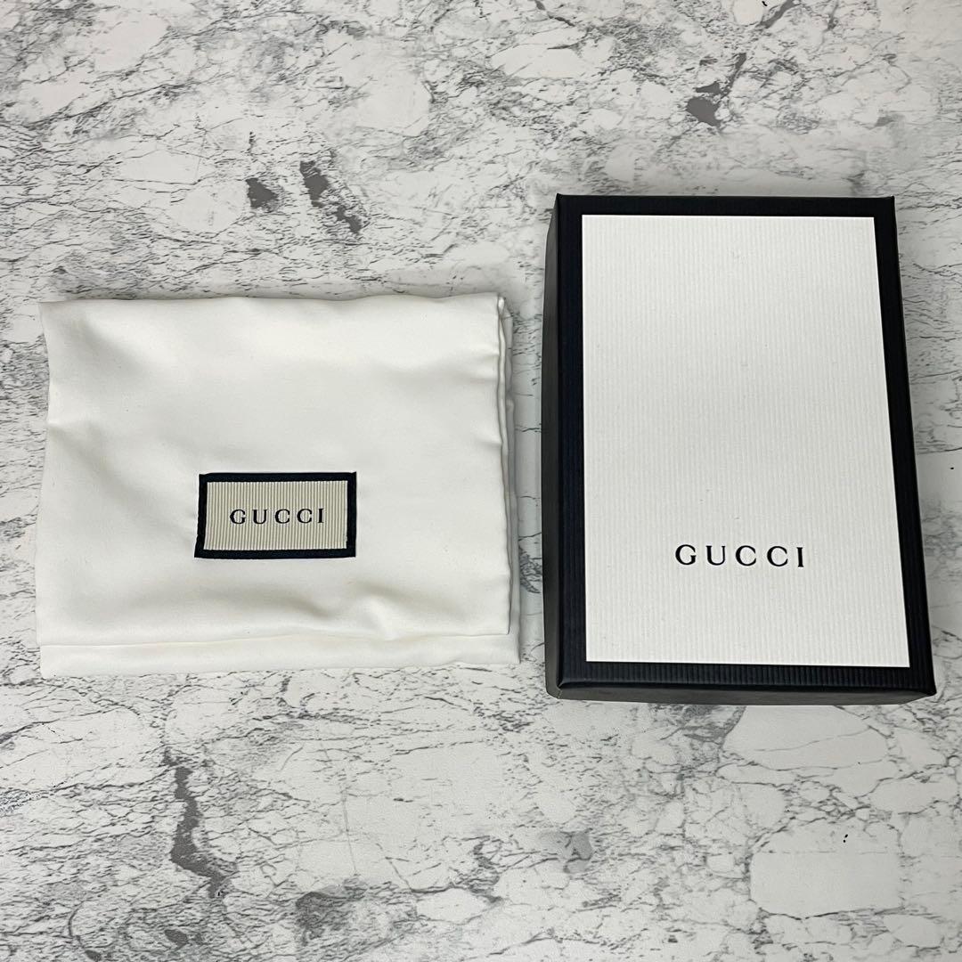【美品】GUCCI グッチ キーリング ブラック 箱付き グッチシマ ドリアン