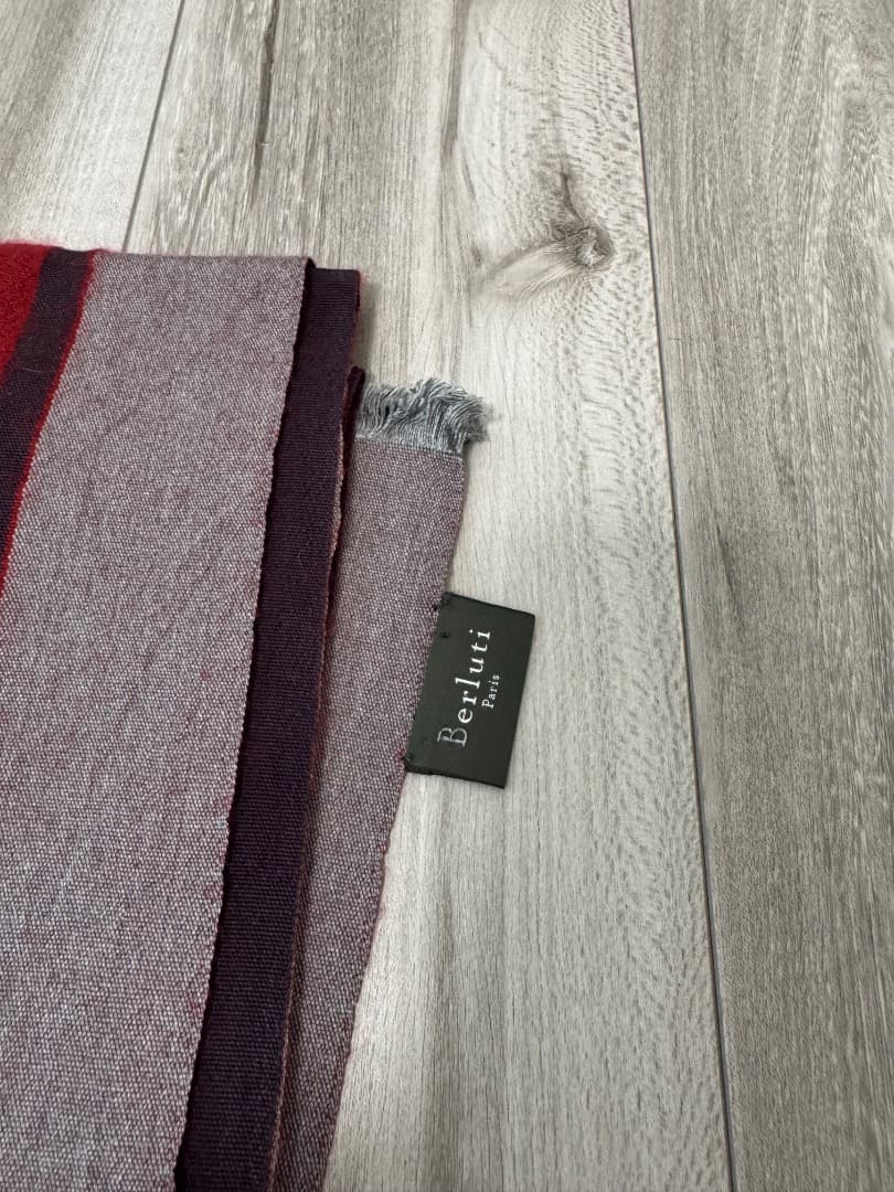 【希少】Berluti ストライプ マフラー 大判