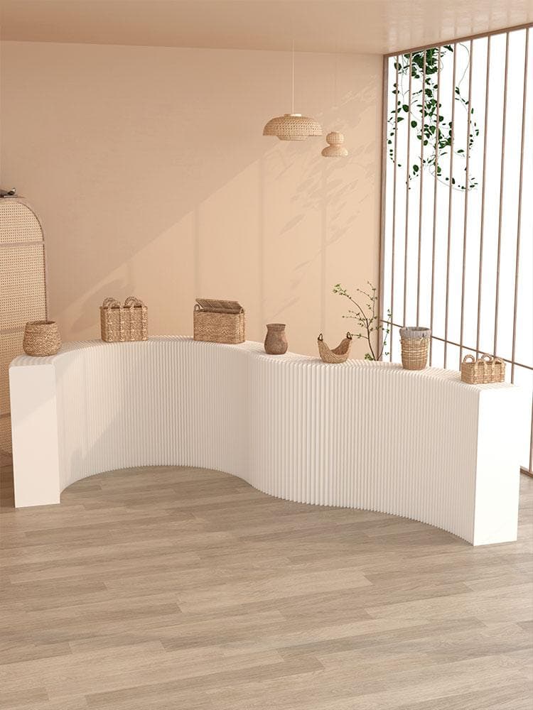 ディスプレイラック 展示台 陳列台 組立不要 折りたたみ長さ2-3ｍ高さ118㎝