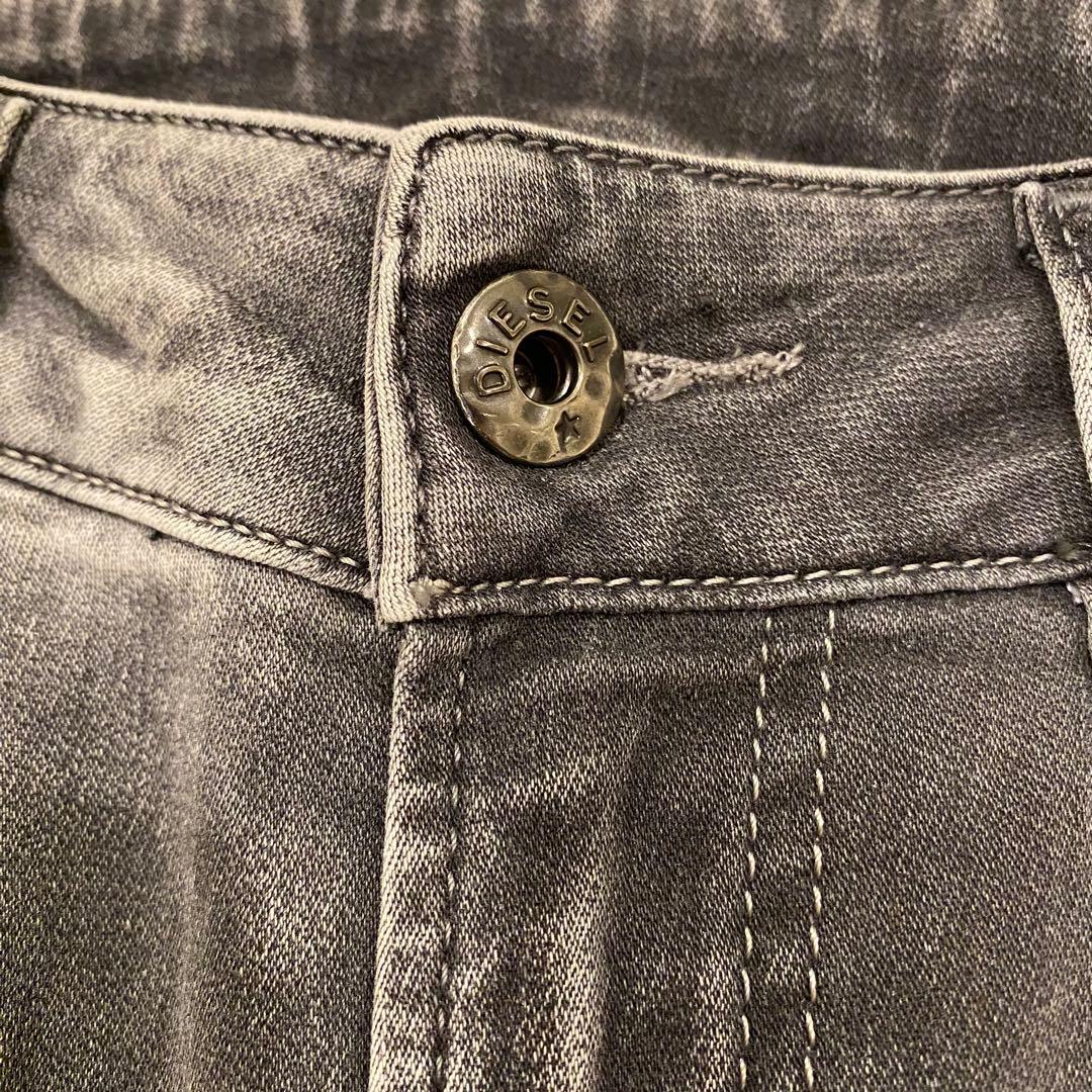 【新品タグ付】DIESEL ディーゼル FAYZA ジョグジーンズ 23 グレー
