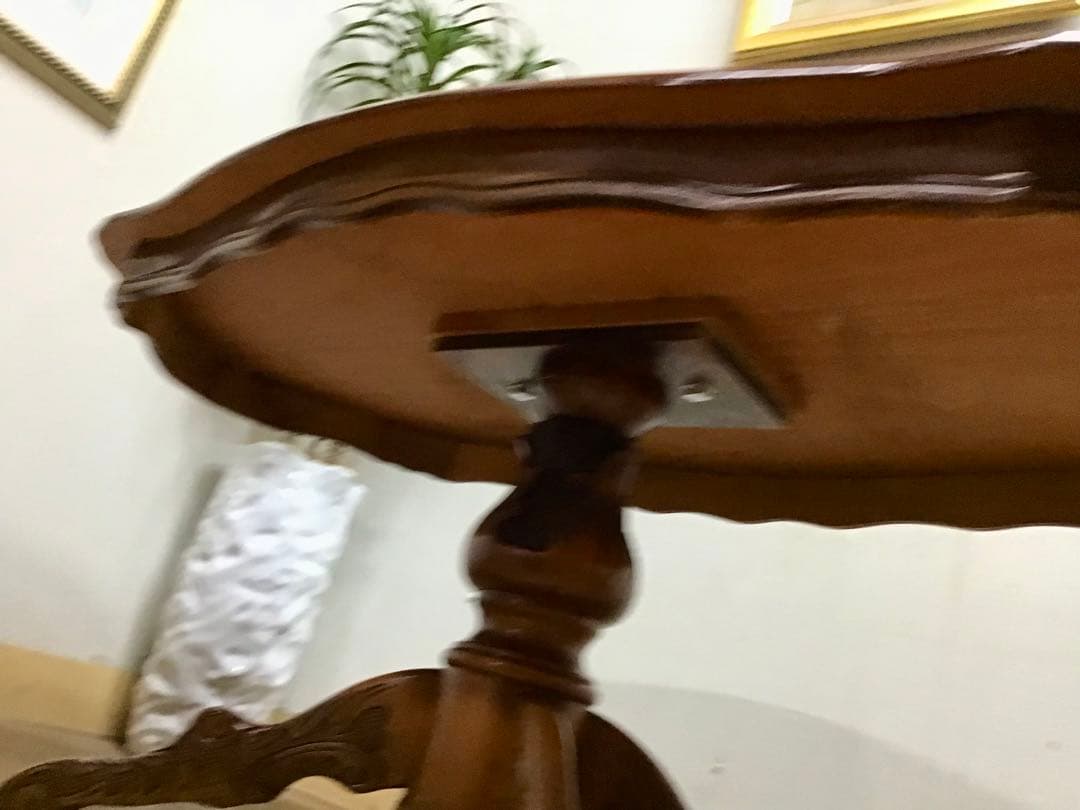 管289☆イタリア製☆アンティーク☆象嵌細工☆センターテーブル☆天板ガラス付き