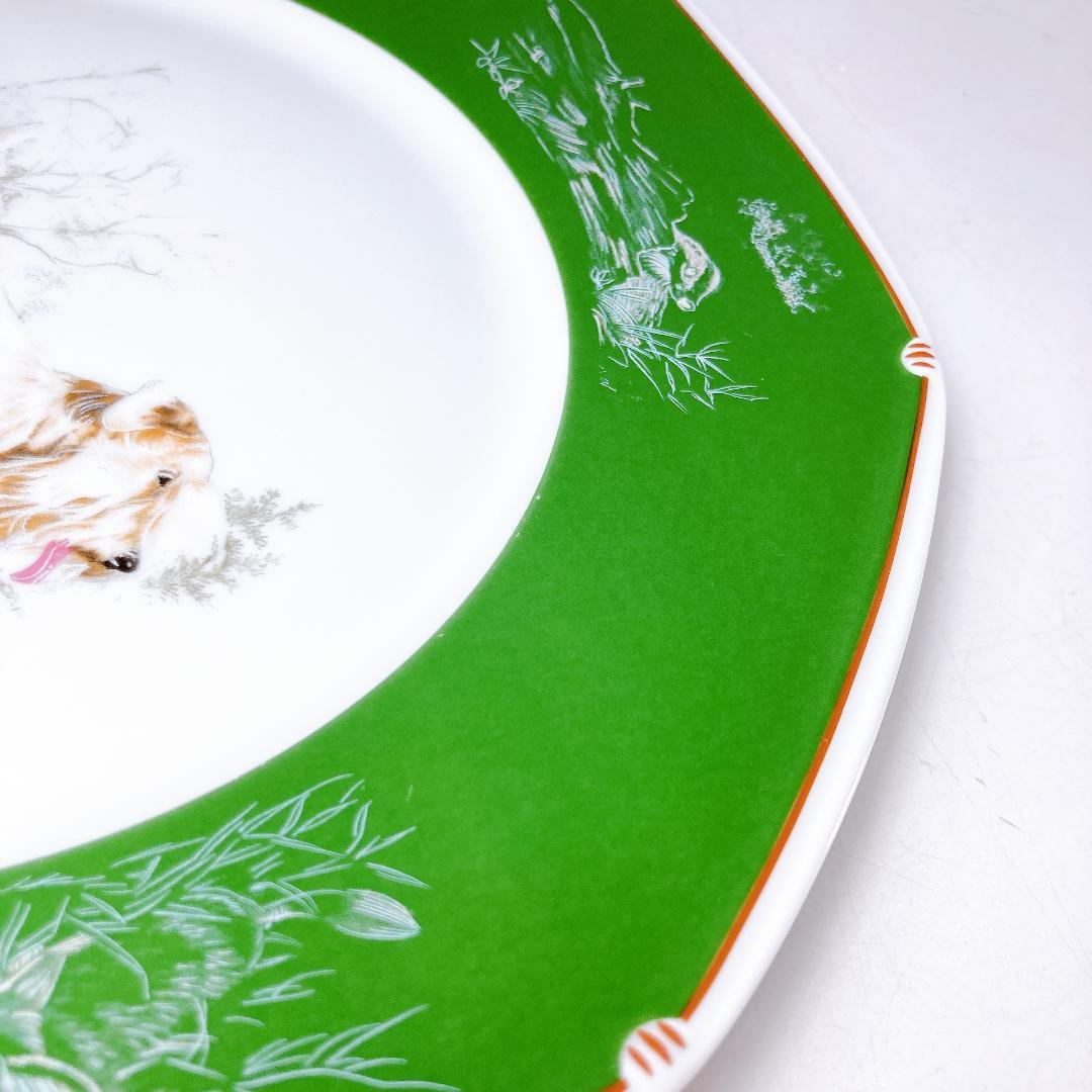 エルメス Herms 八角 プレート シリーハムテリア 25cm　|3753|