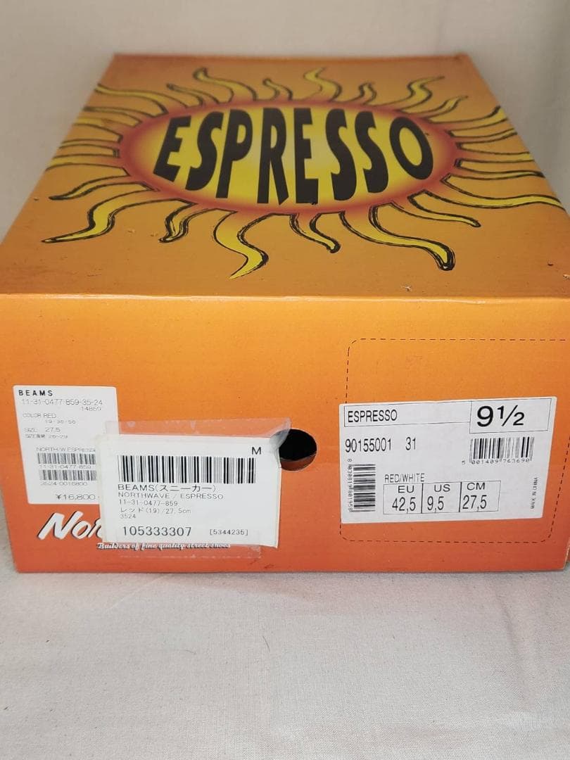 NORTHWAVEノースウェーブ ESPRESSO SUEDE 赤×白 27.5