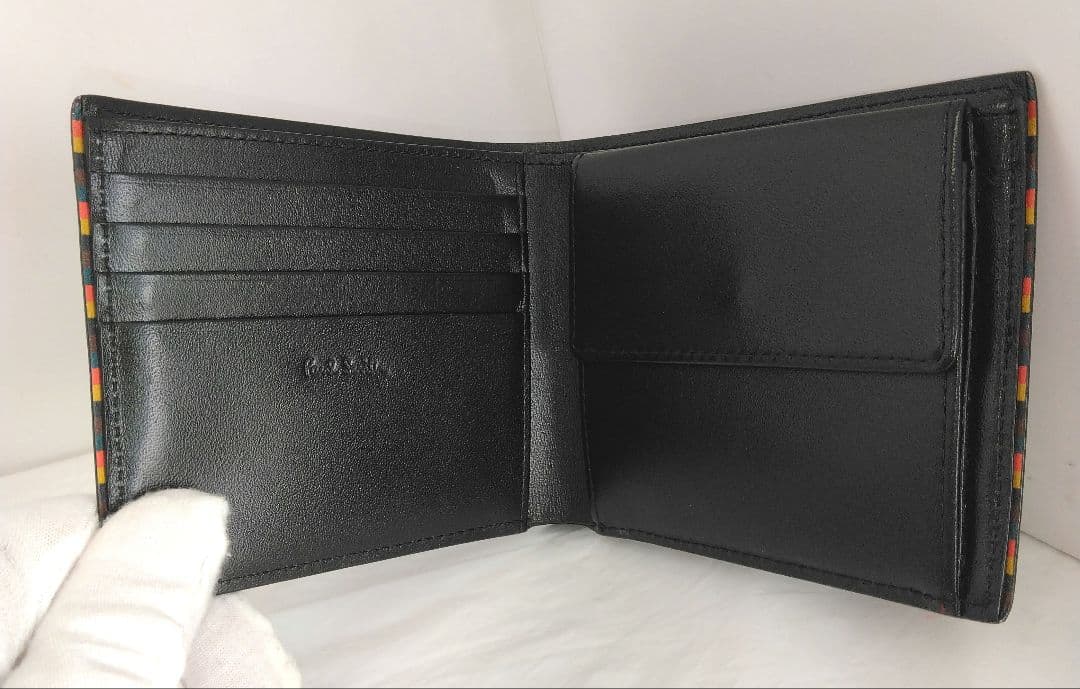 APR13 ポールスミス 美品 2つ折り財布 メンズ 箱付き