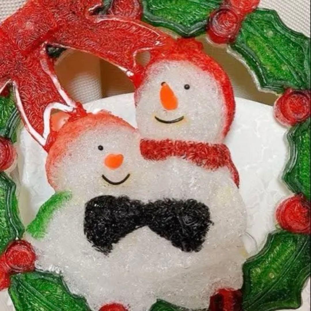 ‼️値下げ　LED ブリリアントモチーフ スノーマンリース