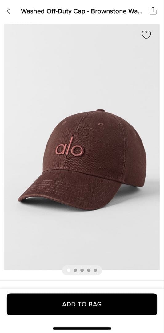 【新品タグ付き】alo キャップ ウォッシュド Off-Duty キャップ