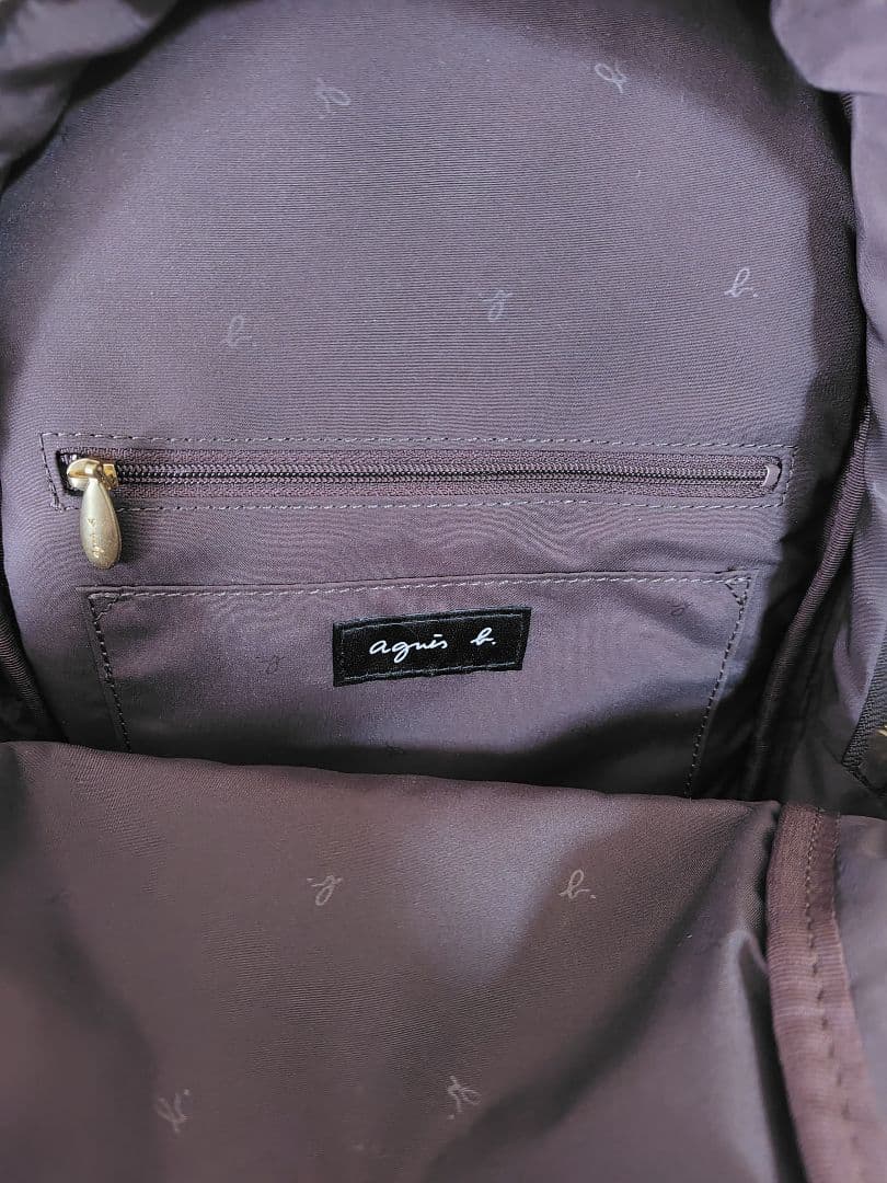 アニエスベー ピンク ブラウン リュック ミニ ポーチ付