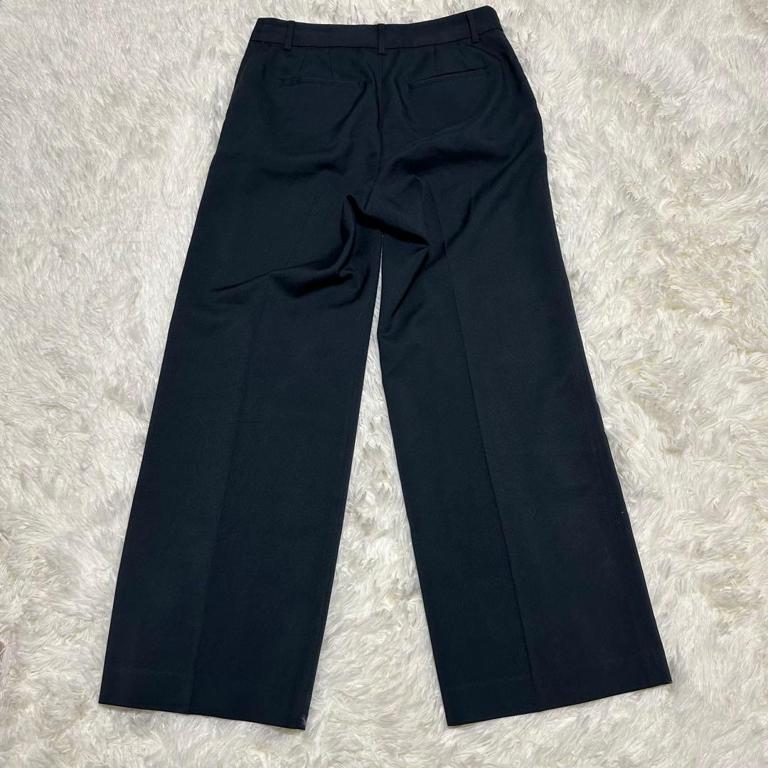 ボールジィ セットアップ ノーカラージャケット ワイドパンツ 38サイズ 紺