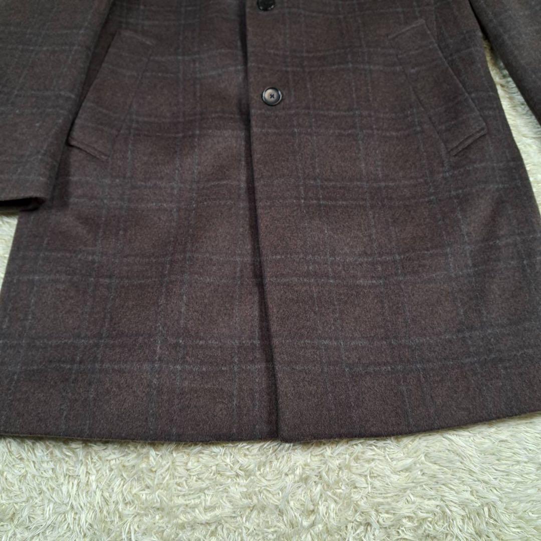未使用級　希少サイズ　ユナイテッドアローズ　チェスターコート　ブラウン