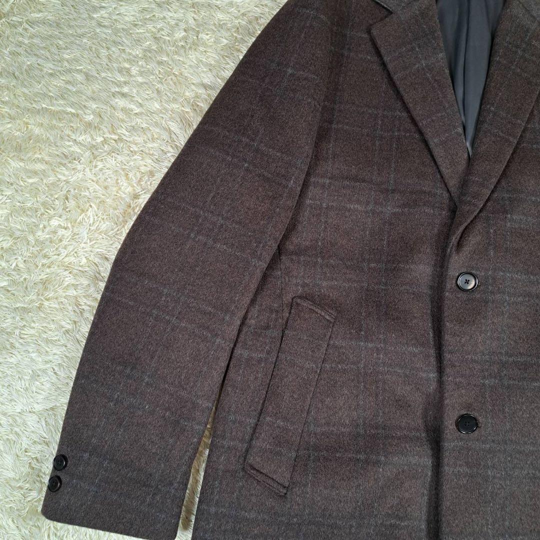 未使用級　希少サイズ　ユナイテッドアローズ　チェスターコート　ブラウン