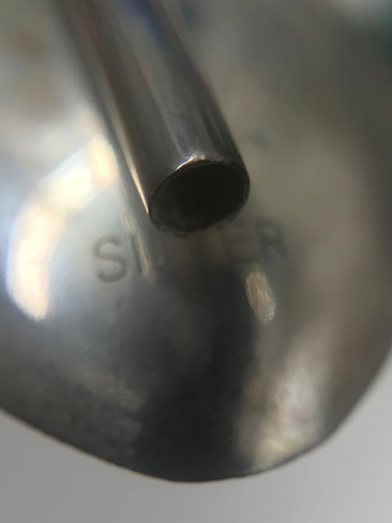 銀製 ストロースプーン デザートピック カトラリーセット ストロー用ブラシ付き