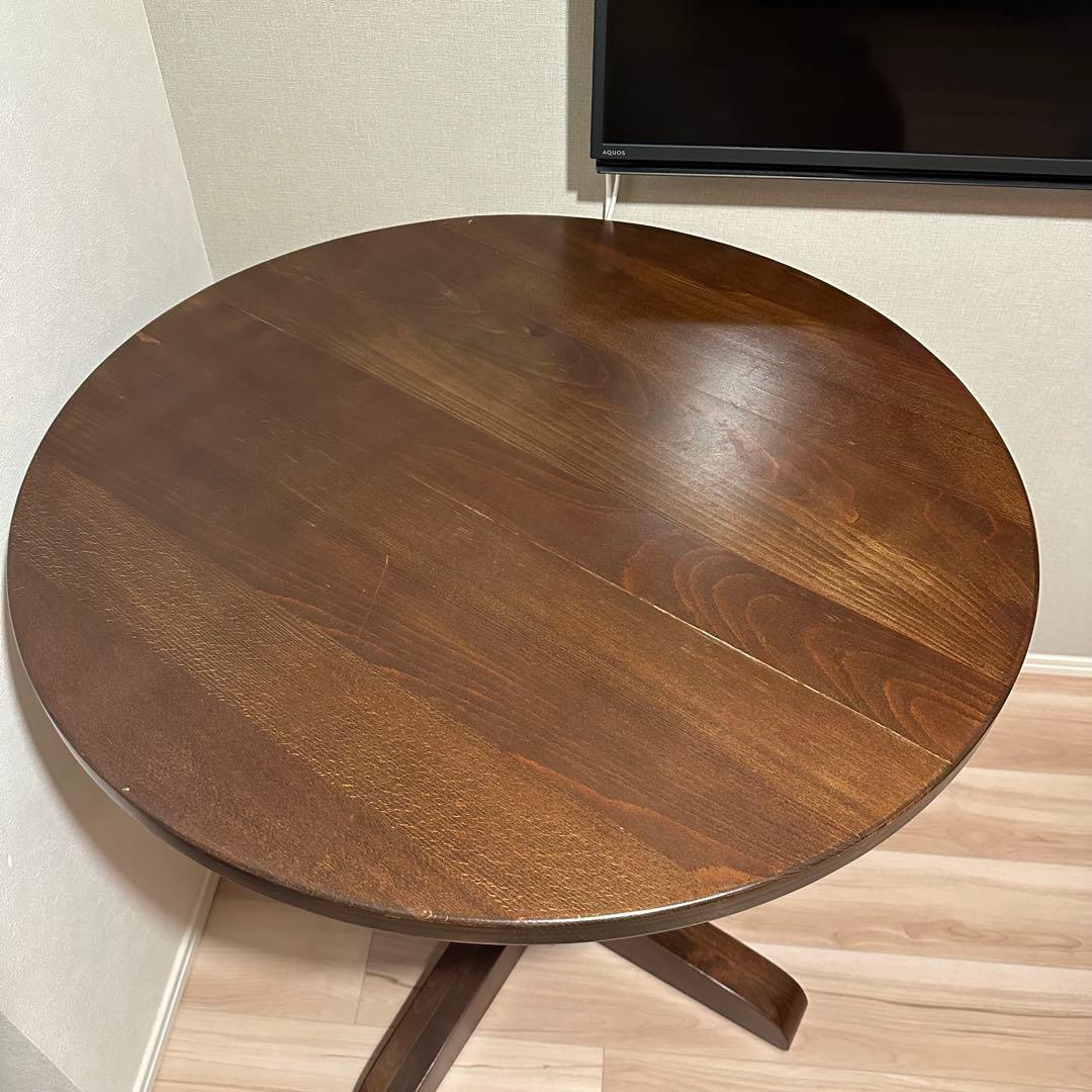 IDEA 円形木製ダイニングテーブル