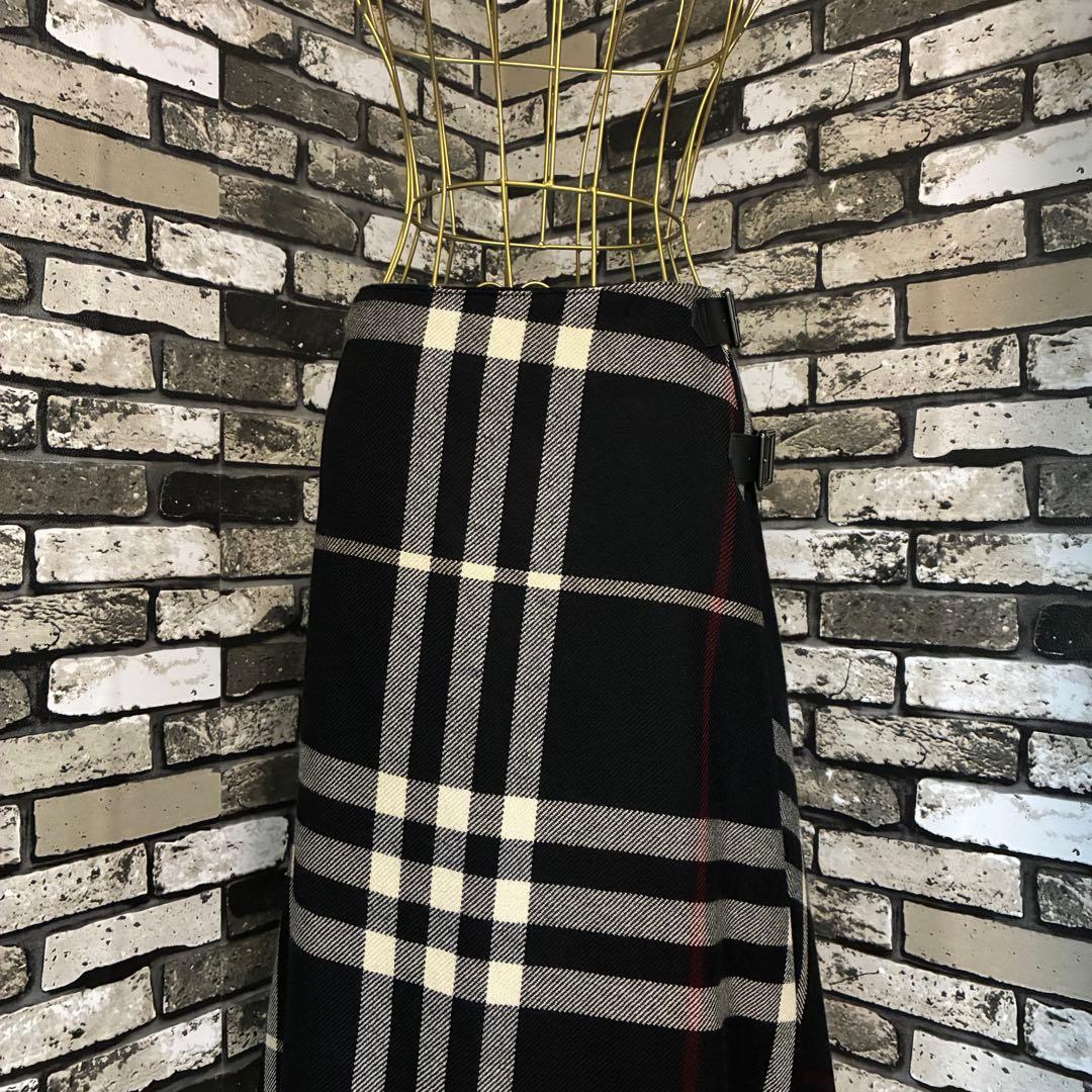 美品✨BURBERRY LONDON バーバリー 巻きスカート ノバチェック
