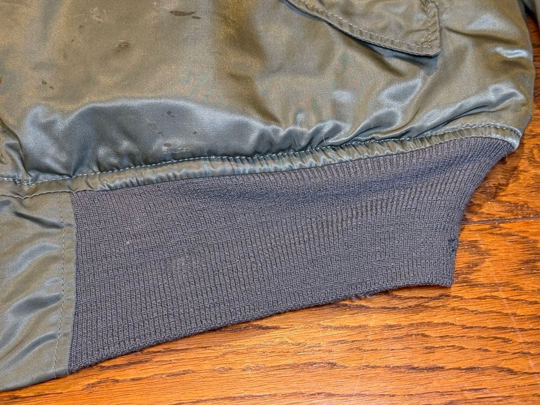 ★レア！ALPHA社製 縦ステッチ70s Eタイプ MA-1 希少サイズX-L！