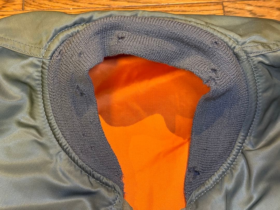 ★レア！ALPHA社製 縦ステッチ70s Eタイプ MA-1 希少サイズX-L！