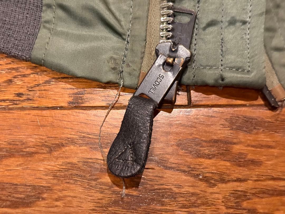 ★レア！ALPHA社製 縦ステッチ70s Eタイプ MA-1 希少サイズX-L！