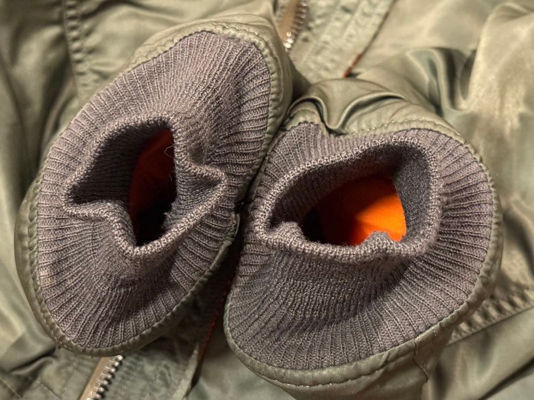 ★レア！ALPHA社製 縦ステッチ70s Eタイプ MA-1 希少サイズX-L！