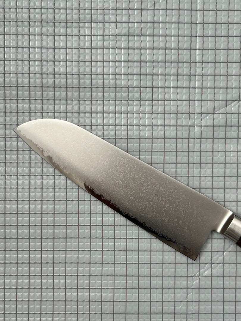 響十 包丁 三徳 万能包丁 モリブデン ステンレス 175mm 茶合板柄