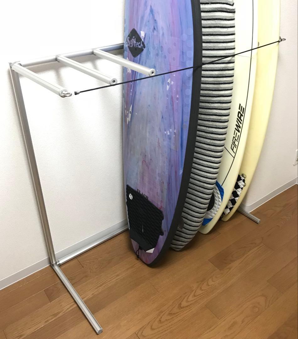 新品　アルミ製ボードラック　サーフボードラック　スノボーラック　６収納　特注可能