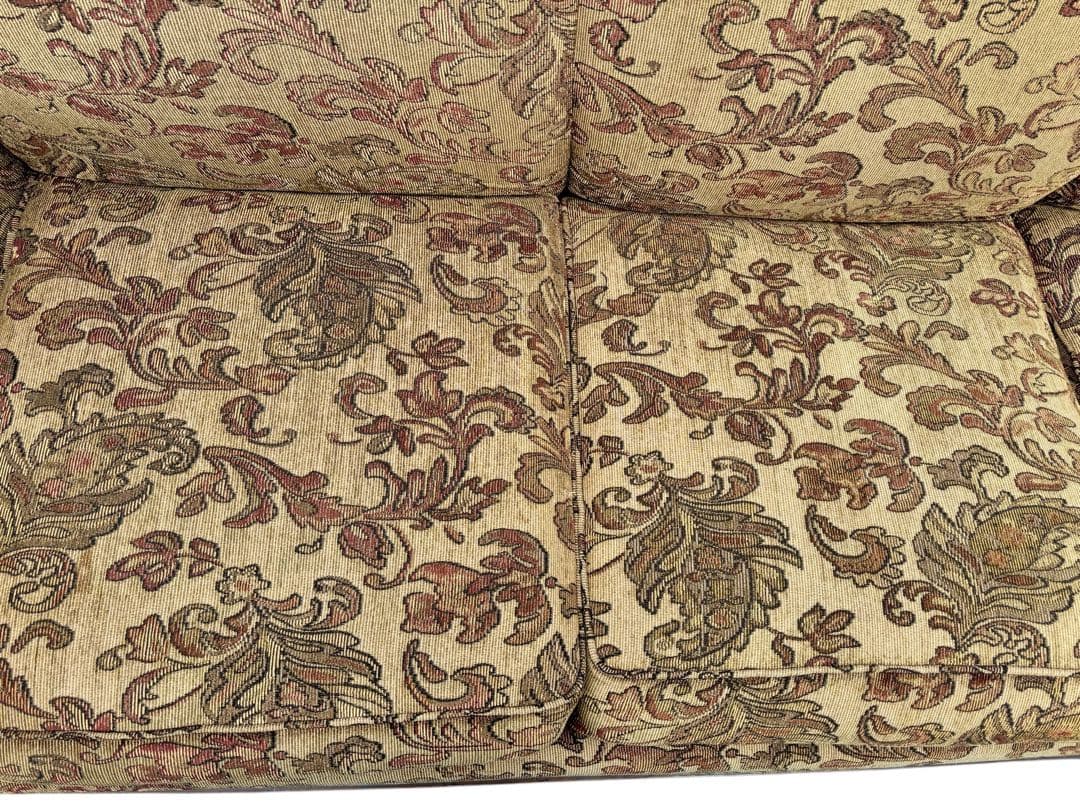 Ashley花柄デザイン 3人掛けソファベッド美品