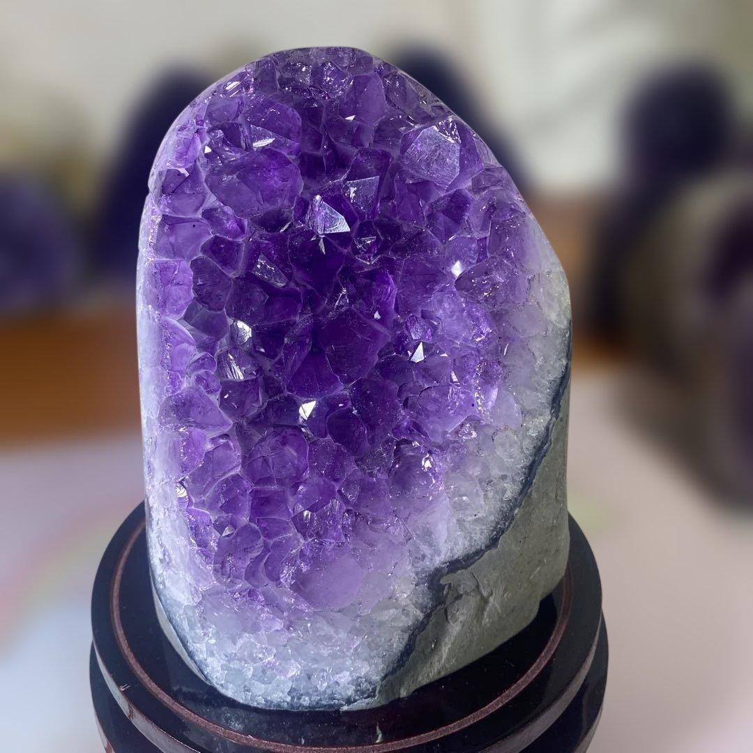 【極上】ウルグアイ産アメジストクラスター1528g絶品超濃い超美しい 幸運水晶