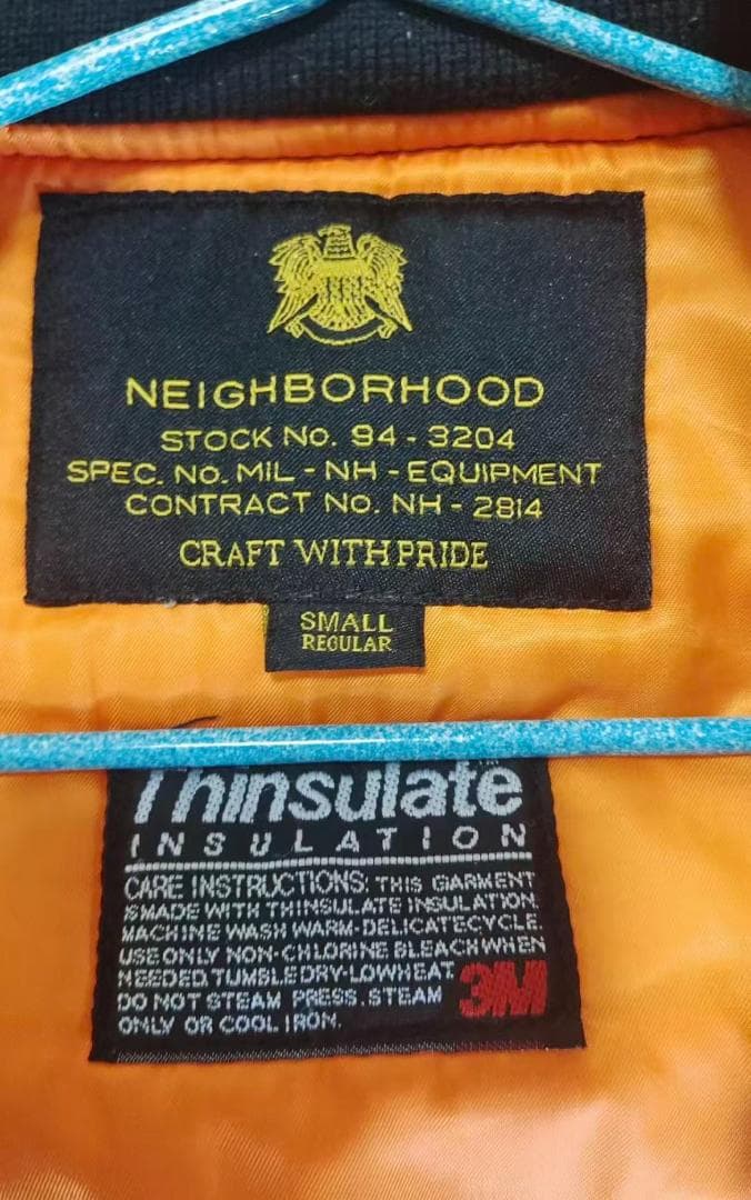 NEIGHBORHOOD ネイビー MA-1 フライトジャケット