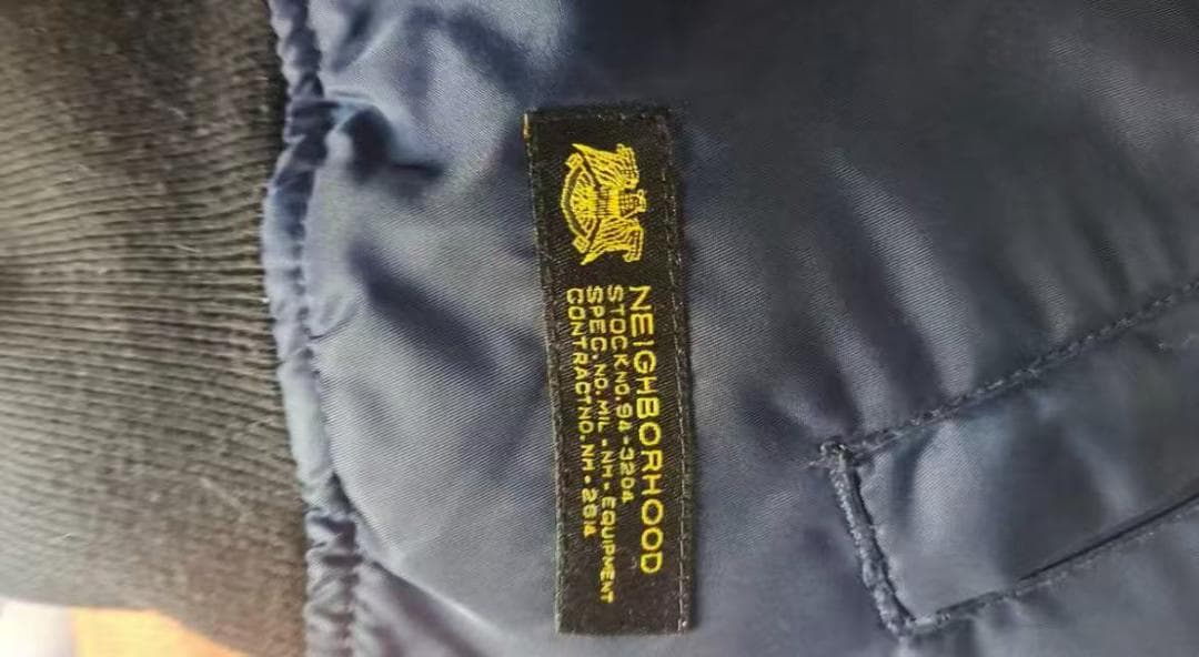 NEIGHBORHOOD ネイビー MA-1 フライトジャケット